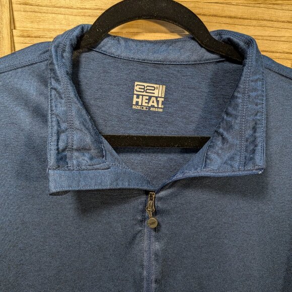32 Degrees Heat Blue Quarter-Zip Pullover Size XL - Picture 2 of 7